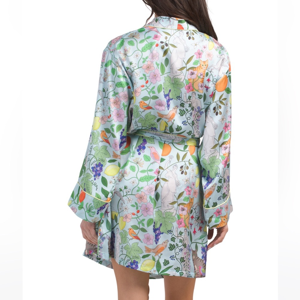NWT Karen Mabon Cat Garden Robe - Picture 2 of 7